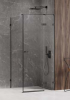 NEW TRENDY Kabina prysznicowa AVEXA BLACK drzwi uchylne 80x120x200 Polska produkcja EXK-1570/EXK-1571
